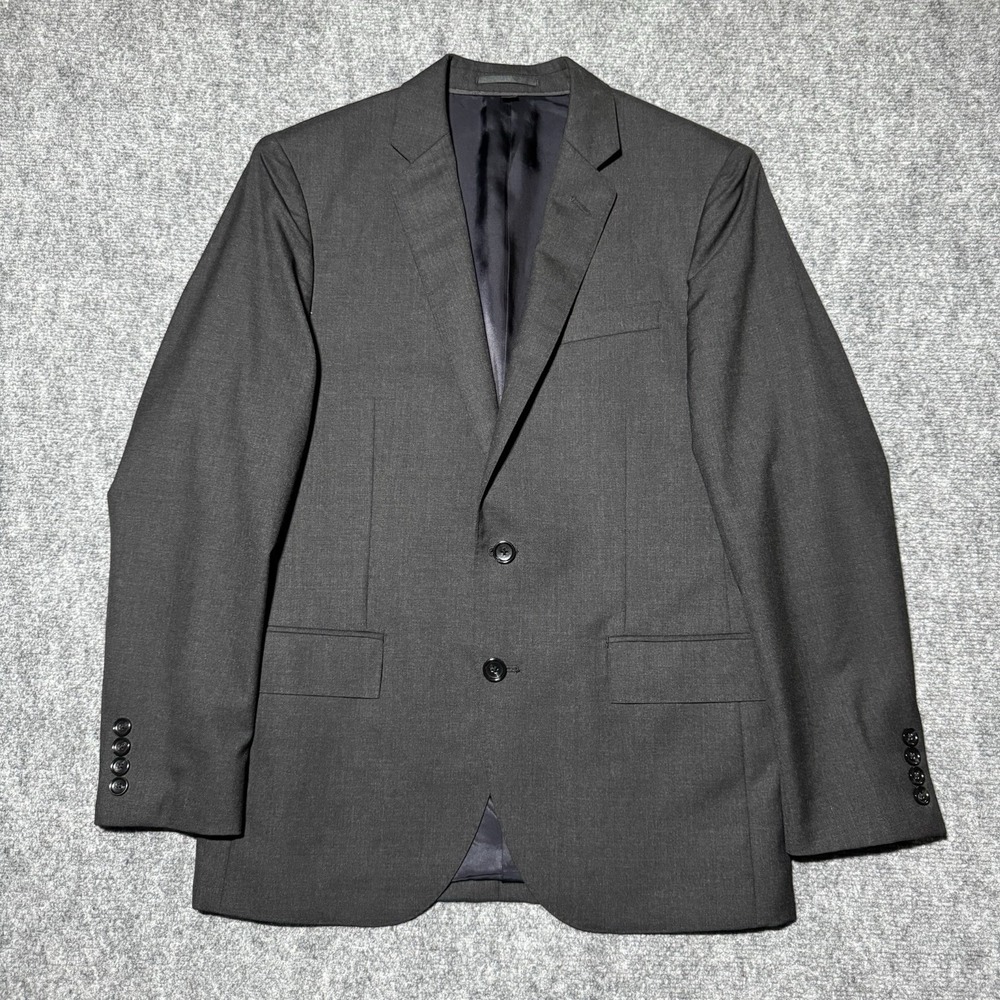 J Crew Ludlow Mens Loro Piana Super 120 Wool Sport Coat Black Blazer Size 38S